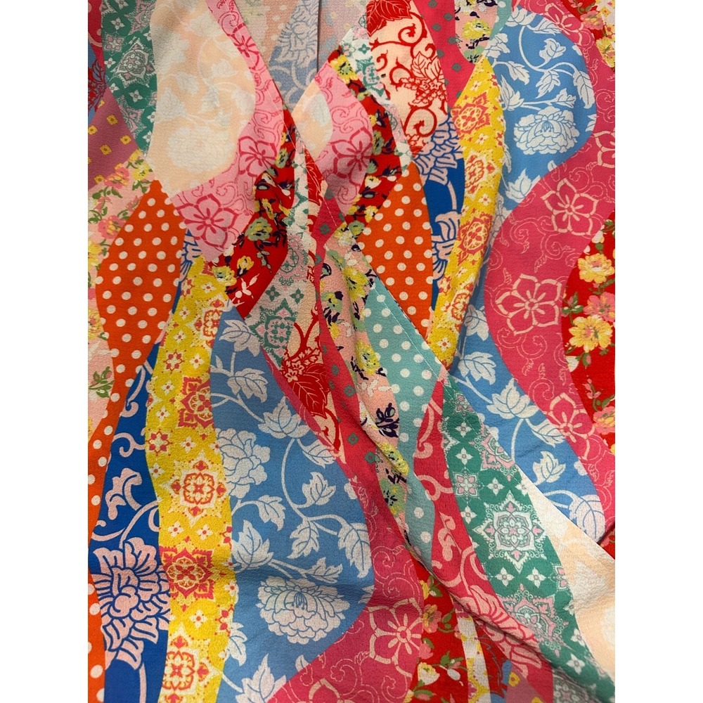 umgee multicolored v neck‎ blouse small - Picture 4 of 7